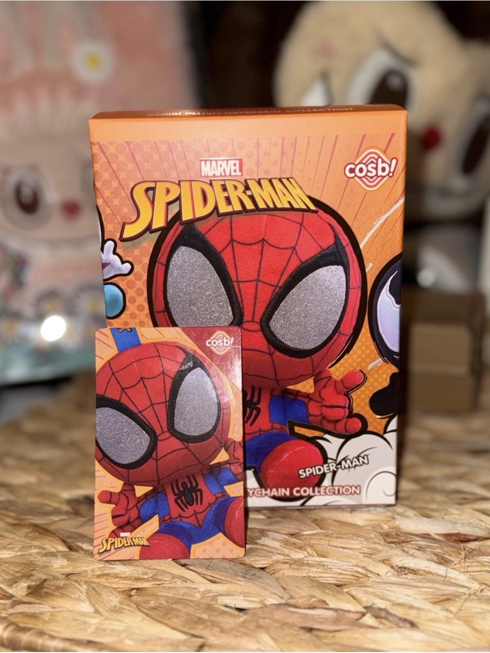 Marvel Spider-Man Cosbi Plush Keychain – Classic Suit